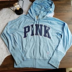 Victoria's Secret PINK Baby Blue Jacket Large